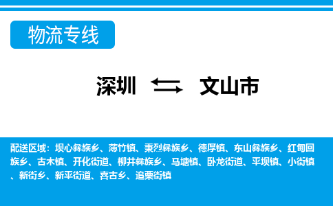 深圳到文山市物流專(zhuān)線-深圳至文山市貨運(yùn)公司